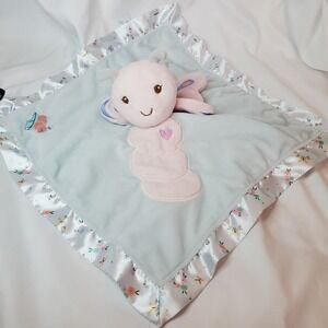 Douglas Baby Blue Pink White Butterfly Bria Plush Lovey Baby Blanket